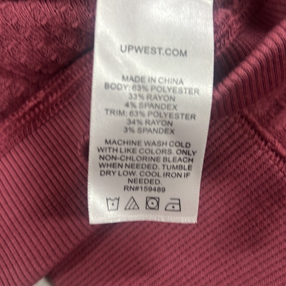 UpWest Cozy Up Thermal Mockneck UpWest NWT UW 2 - Picture 6 of 6